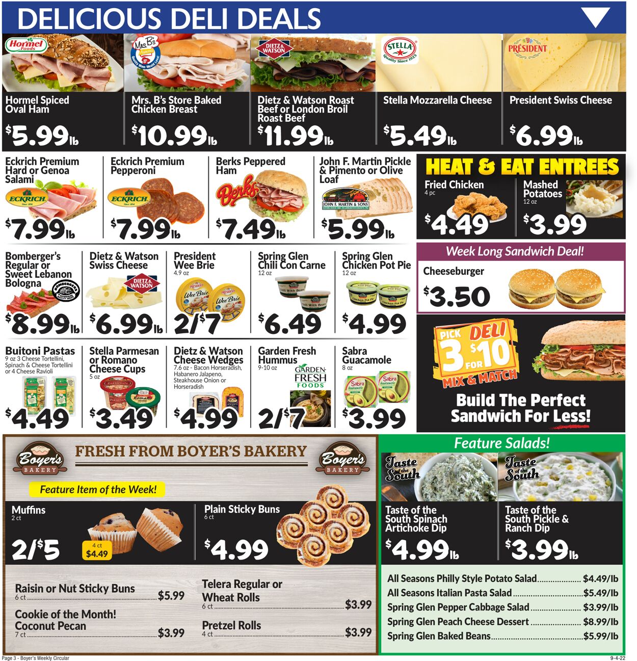 Boyer's Food Markets Weekly Ad Circular - valid 09/04-09/10/2022 (Page 5)