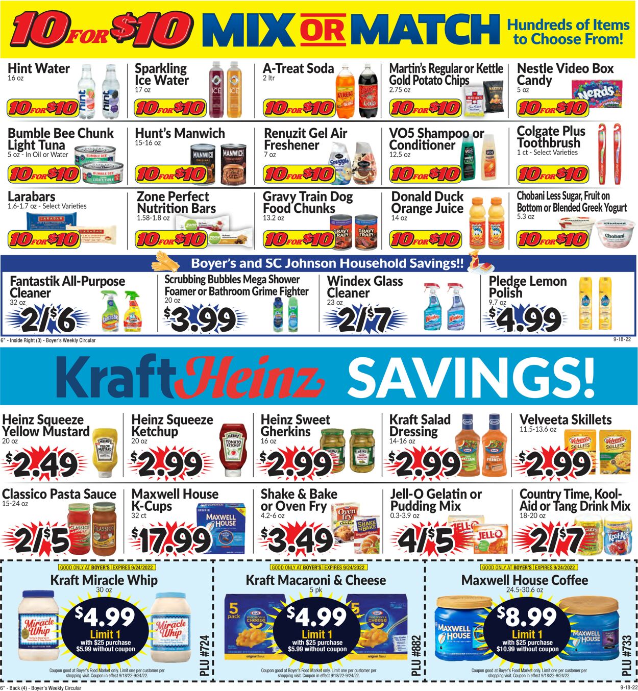 Boyer's Food Markets Weekly Ad Circular - valid 09/18-09/24/2022 (Page 2)