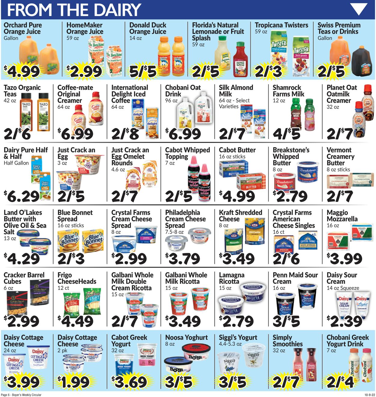Boyer's Food Markets Weekly Ad Circular - valid 10/09-10/15/2022 (Page 9)