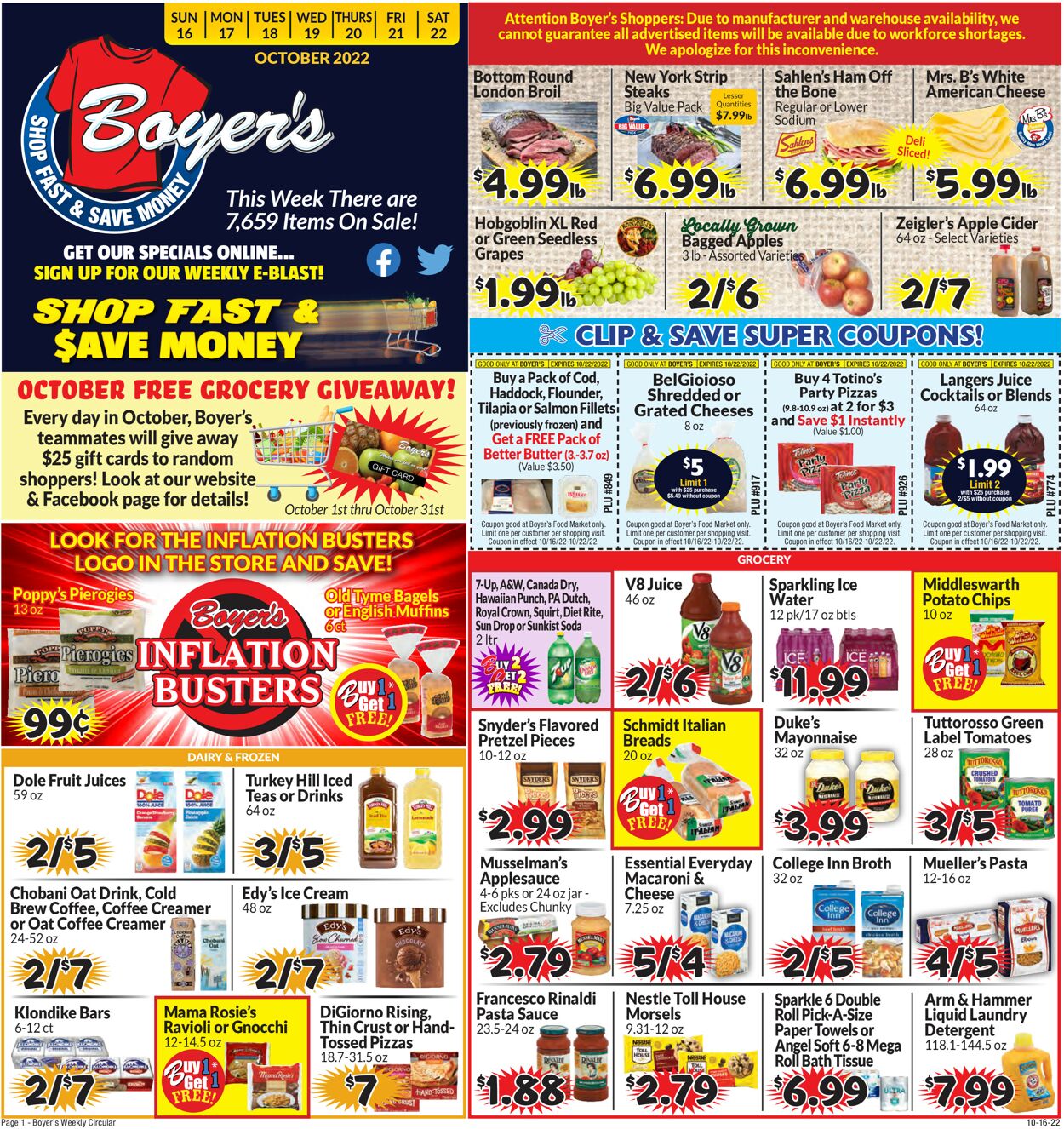 Boyer's Food Markets Weekly Ad Circular - valid 10/16-10/22/2022 (Page 3)