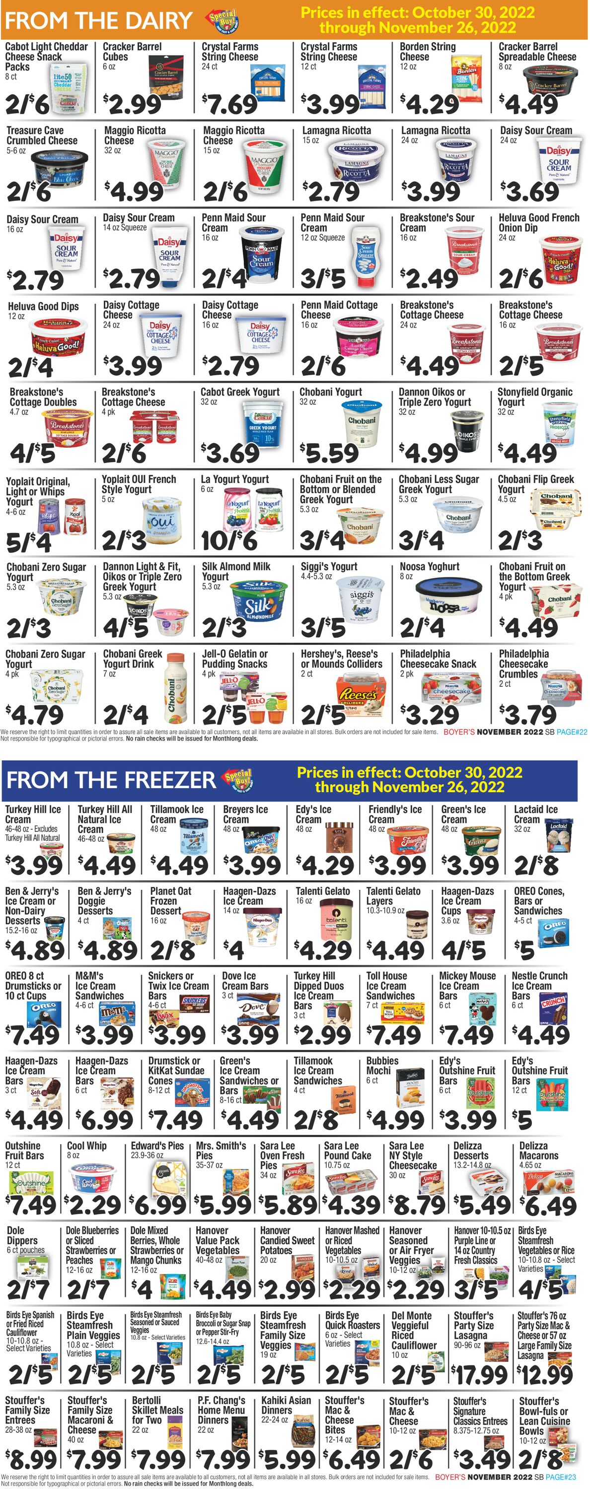 Boyer's Food Markets Weekly Ad Circular - valid 10/30-11/26/2022 (Page 12)