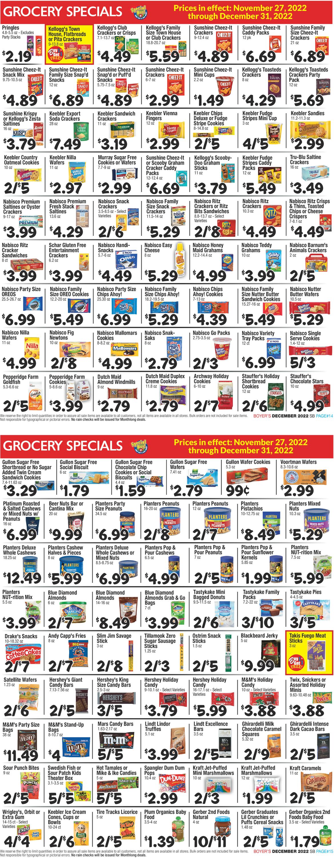Boyer's Food Markets Weekly Ad Circular - valid 11/27-12/31/2022 (Page 8)