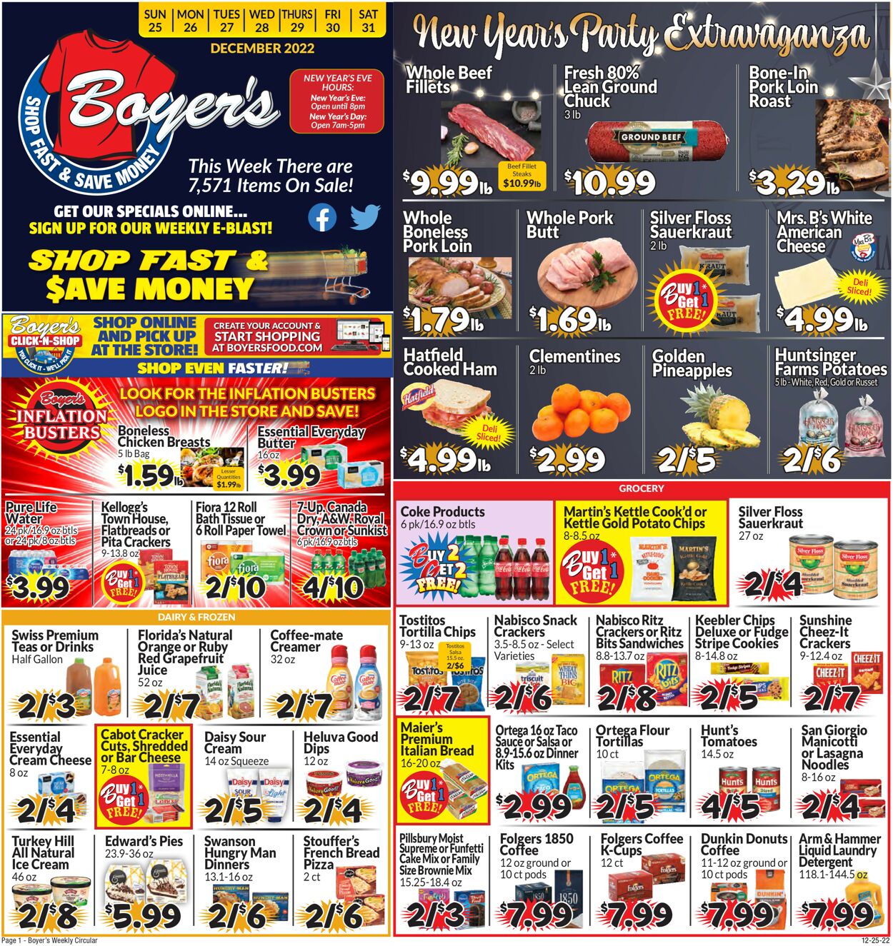 Boyer's Food Markets Weekly Ad Circular - valid 12/25-12/31/2022 (Page 3)