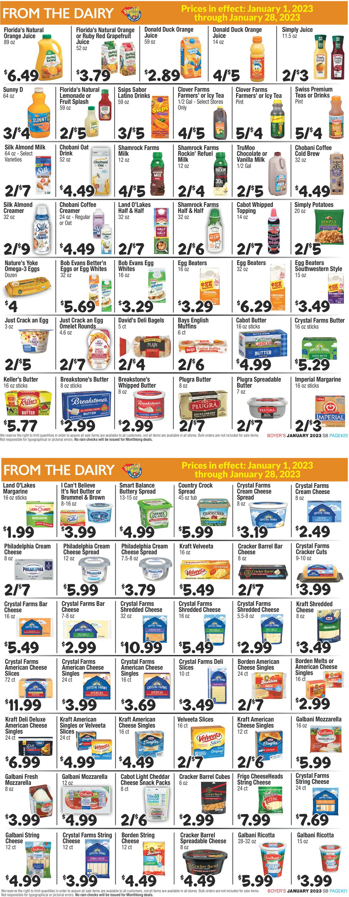 Boyer's Food Markets Weekly Ad Circular - valid 01/01-01/28/2023 (Page 11)