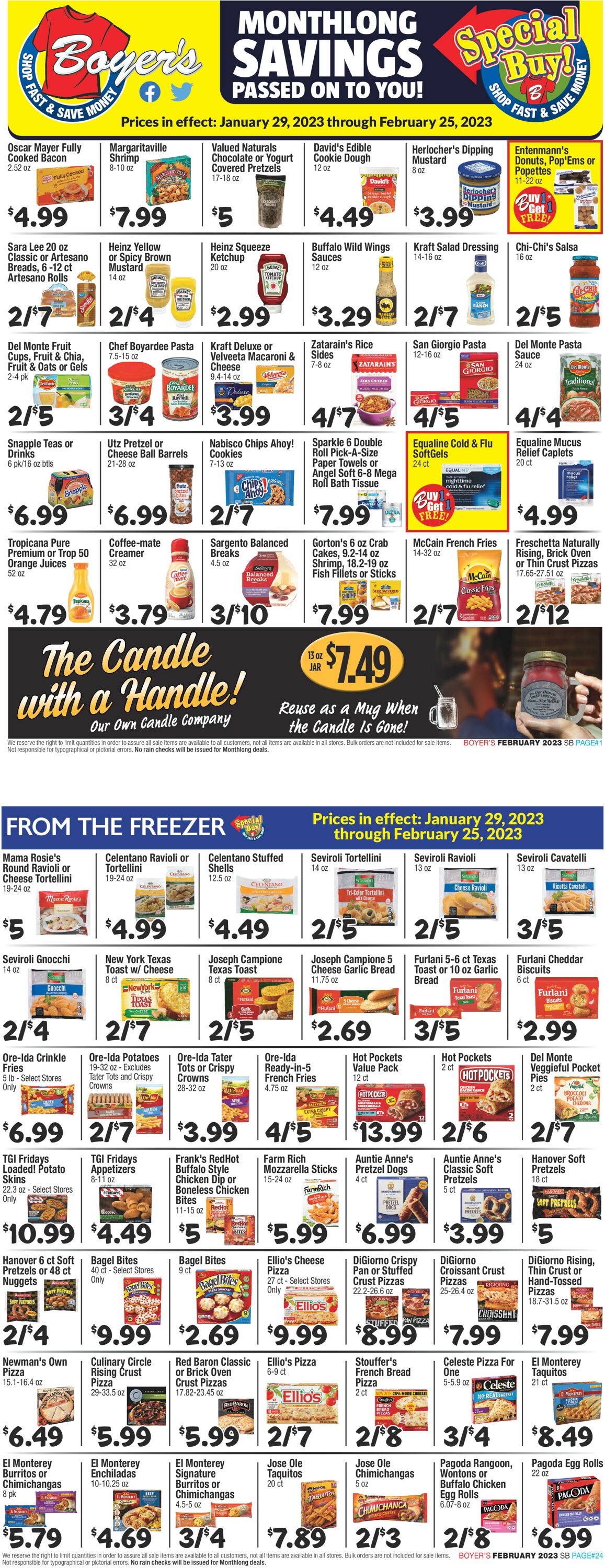 Boyer's Food Markets Weekly Ad Circular - valid 01/29-02/25/2023