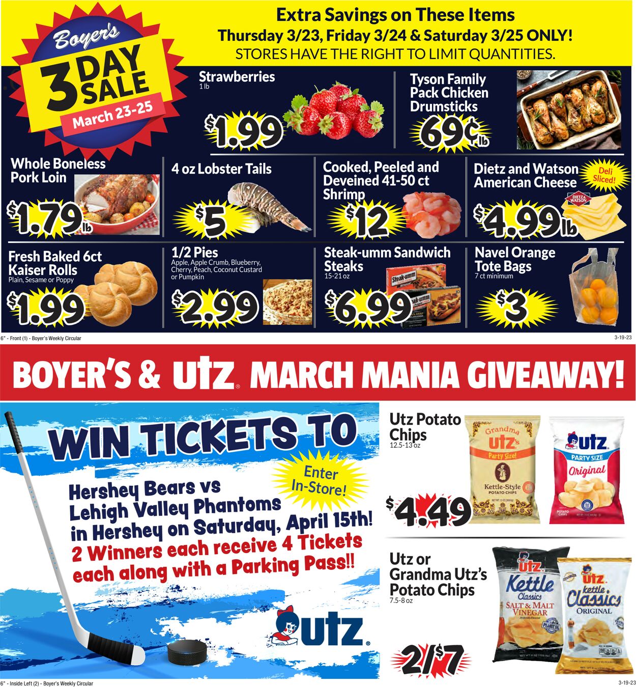 Boyer's Food Markets Weekly Ad Circular - valid 03/19-03/25/2023