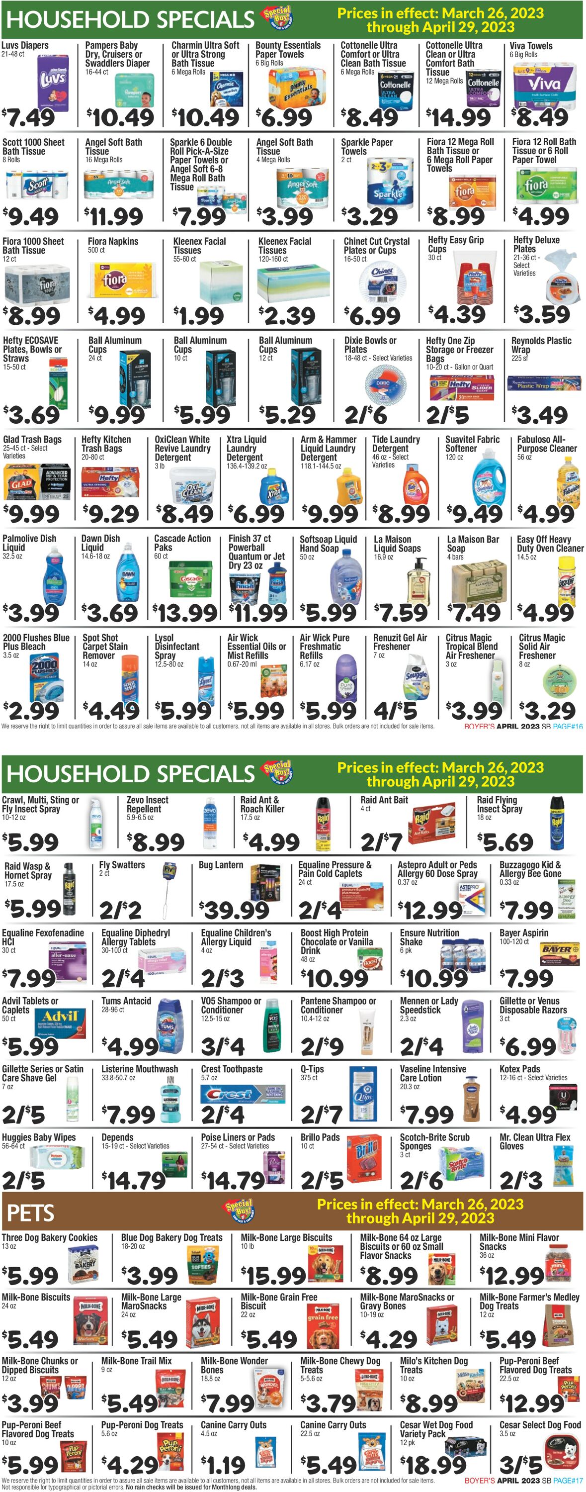 Boyer's Food Markets Weekly Ad Circular - valid 03/26-04/29/2023 (Page 9)