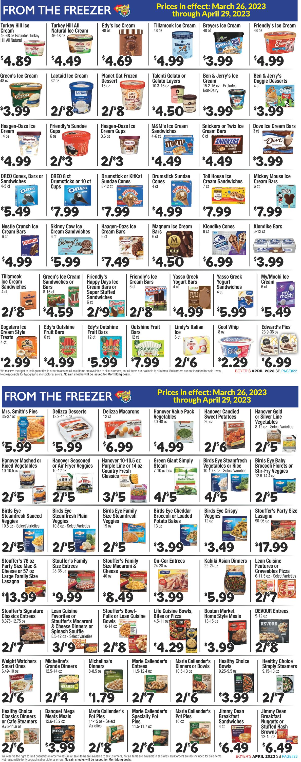 Boyer's Food Markets Weekly Ad Circular - valid 03/26-04/29/2023 (Page 12)