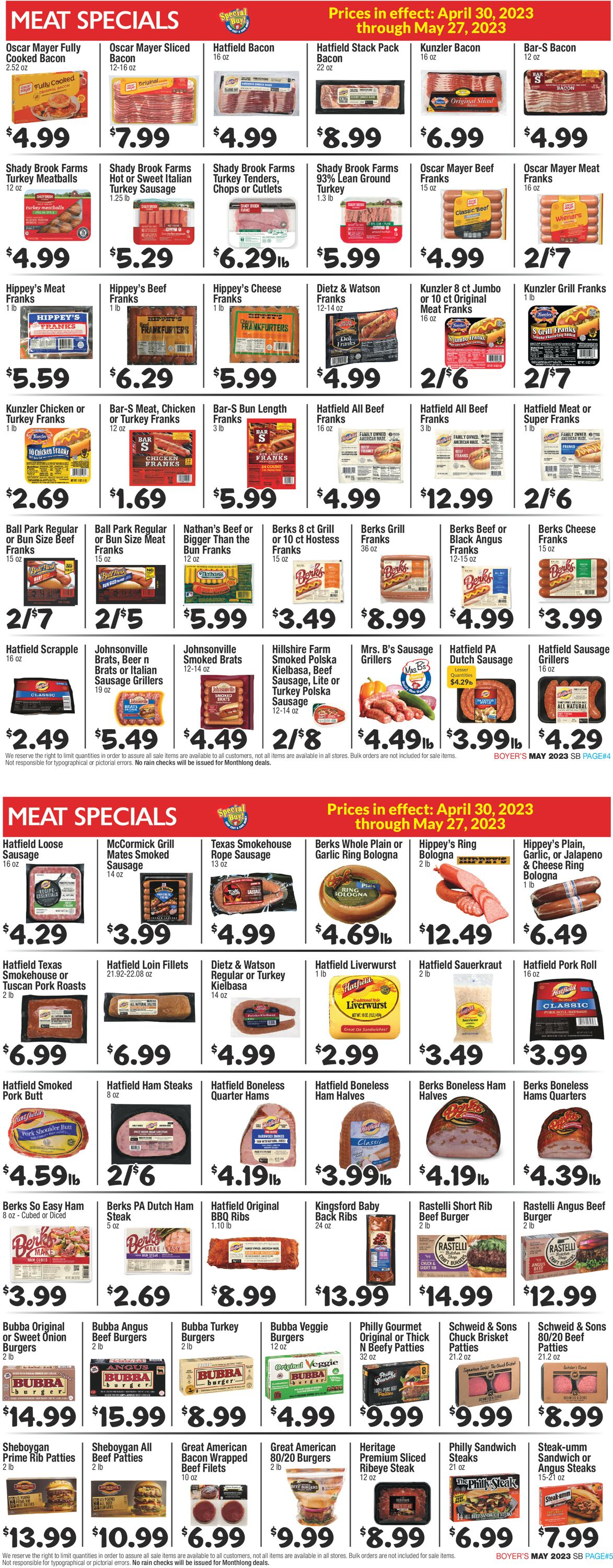 Boyer's Food Markets Weekly Ad Circular - valid 04/30-05/27/2023 (Page 3)