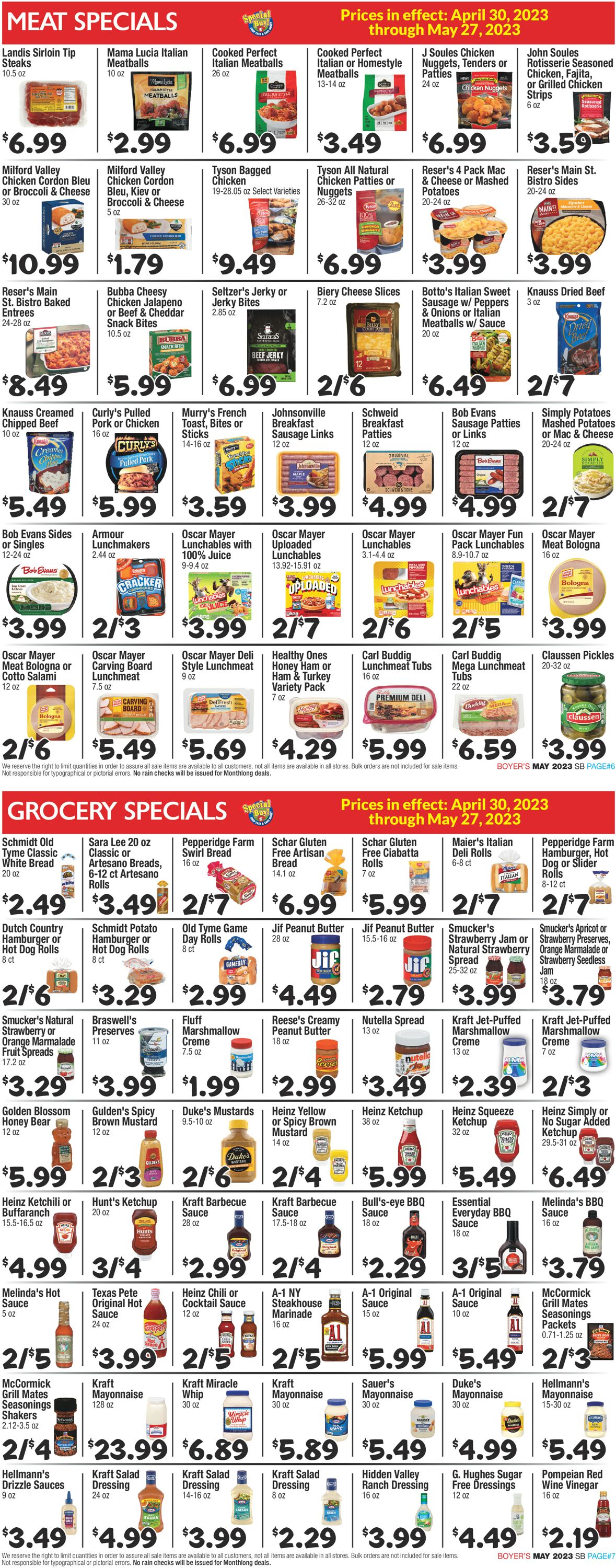 Boyer's Food Markets Weekly Ad Circular - valid 04/30-05/27/2023 (Page 4)