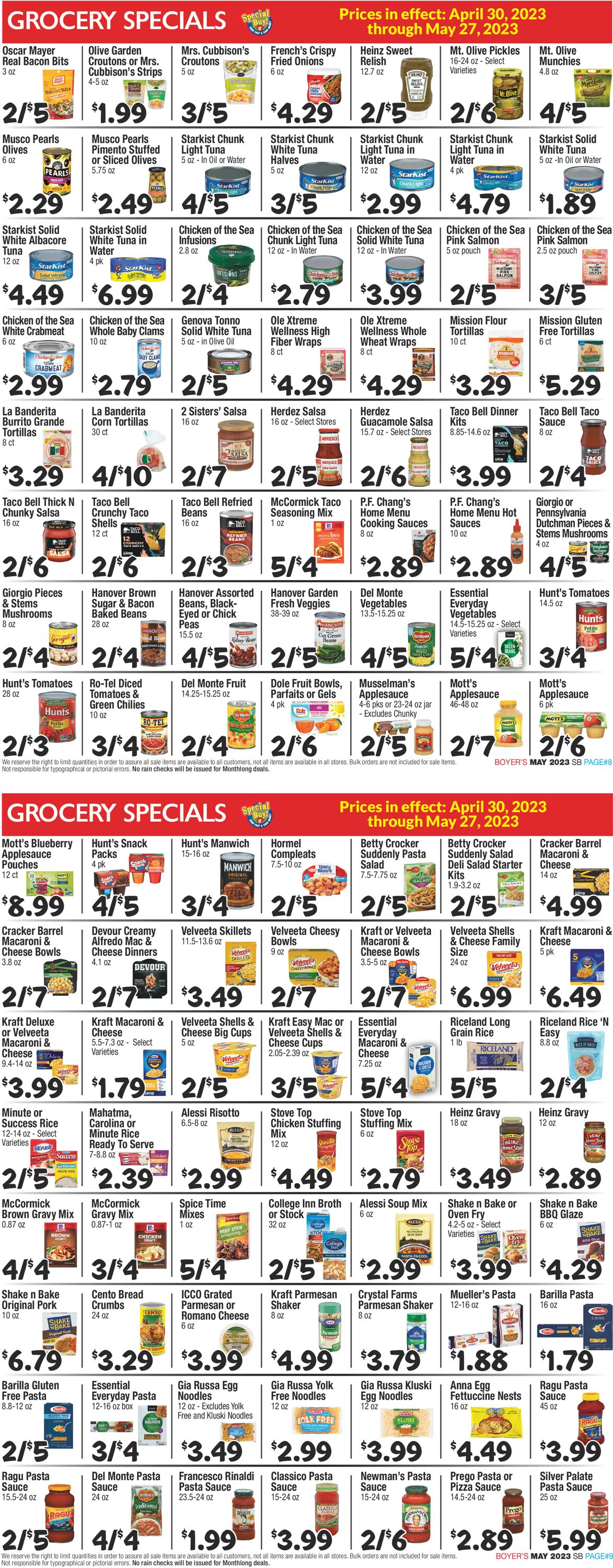 Boyer's Food Markets Weekly Ad Circular - valid 04/30-05/27/2023 (Page 5)