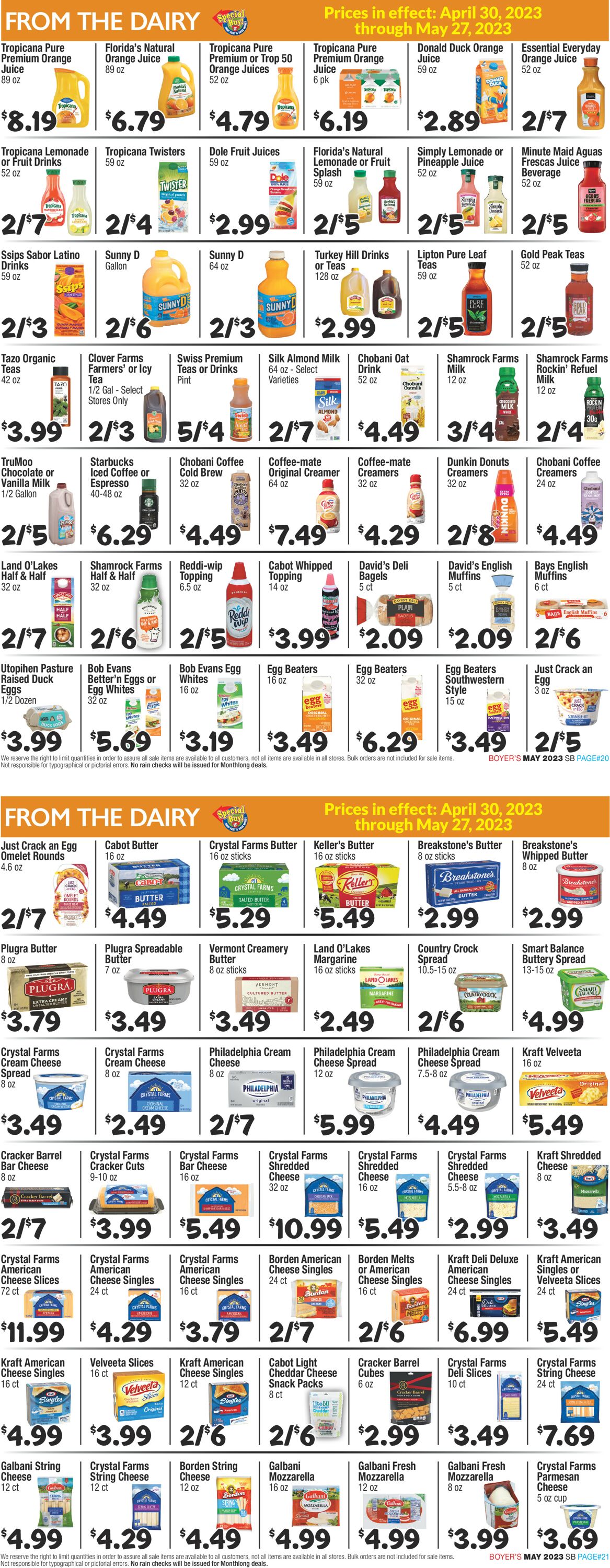 Boyer's Food Markets Weekly Ad Circular - valid 04/30-05/27/2023 (Page 11)