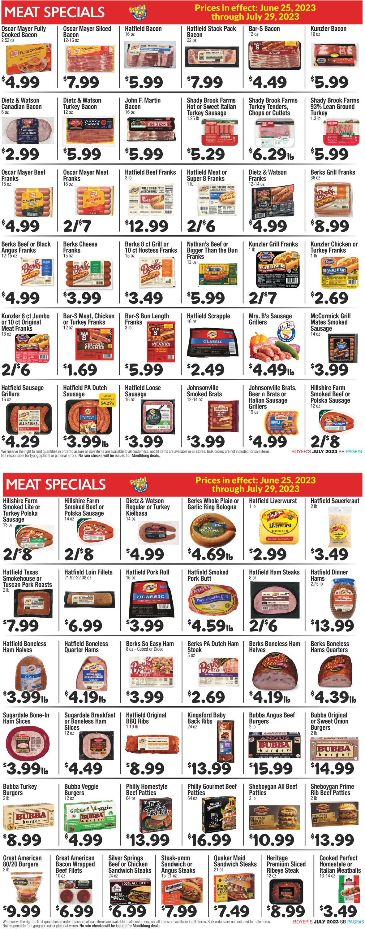 Boyer's Food Markets Weekly Ad Circular - valid 06/25-07/29/2023 (Page 3)
