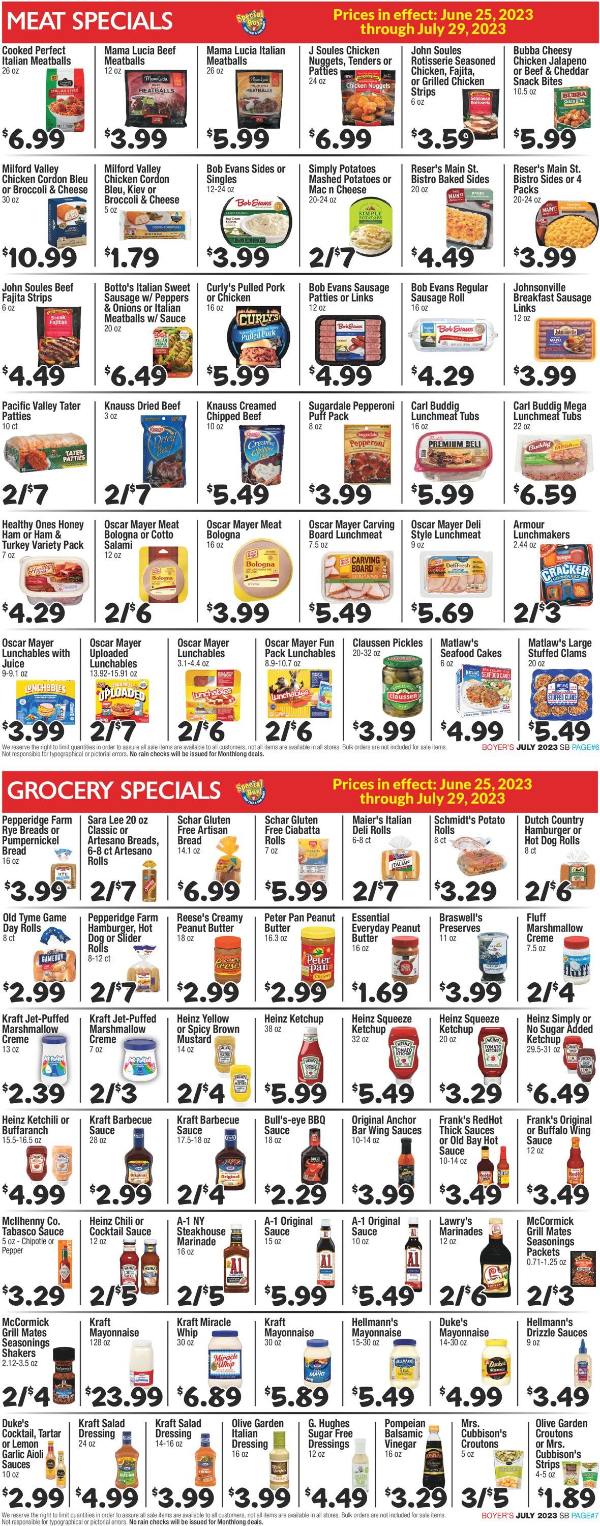Boyer's Food Markets Weekly Ad Circular - valid 06/25-07/29/2023 (Page 4)