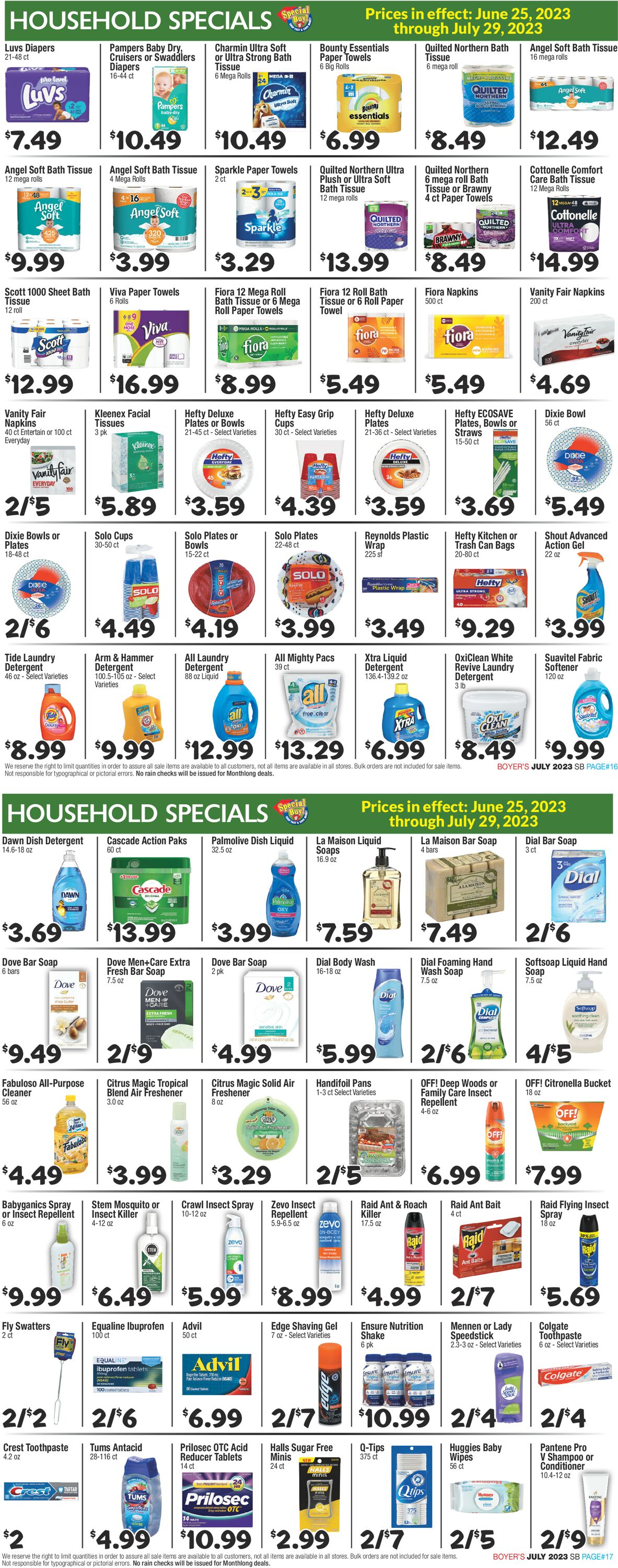 Boyer's Food Markets Weekly Ad Circular - valid 06/25-07/29/2023 (Page 9)