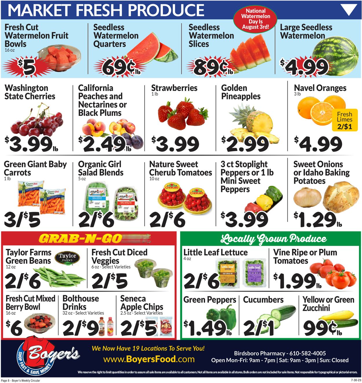 Boyer's Food Markets Weekly Ad Circular - valid 07/30-08/05/2023 (Page 11)