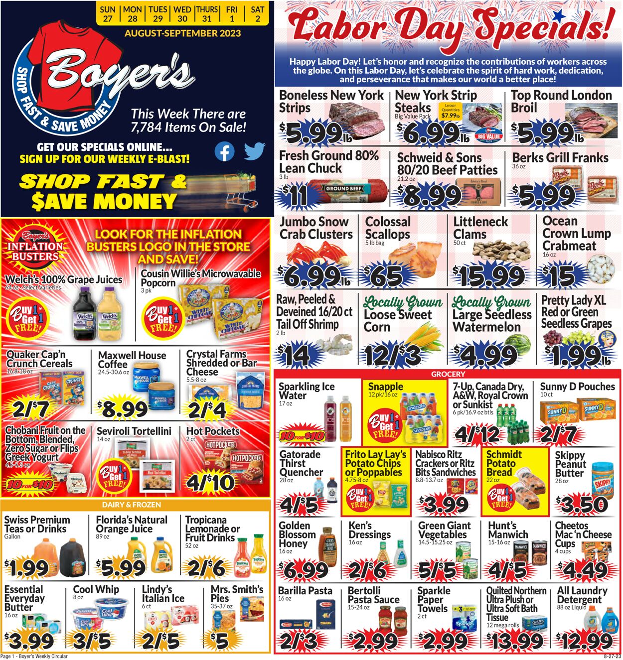 Boyer's Food Markets Weekly Ad Circular - valid 08/27-09/02/2023 (Page 3)