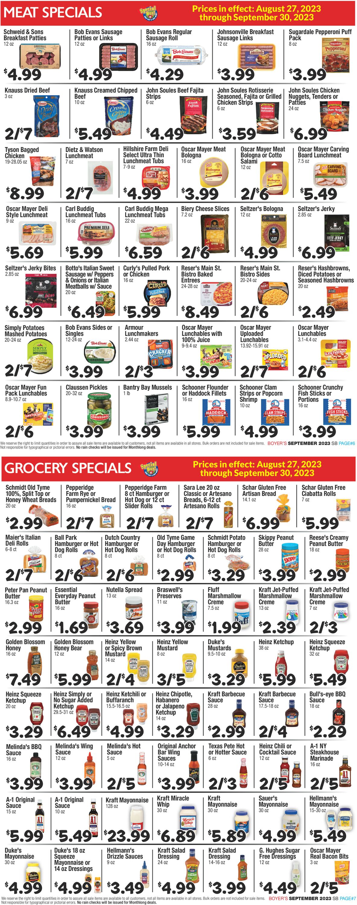 Boyer's Food Markets Weekly Ad Circular - valid 08/27-09/30/2023 (Page 4)