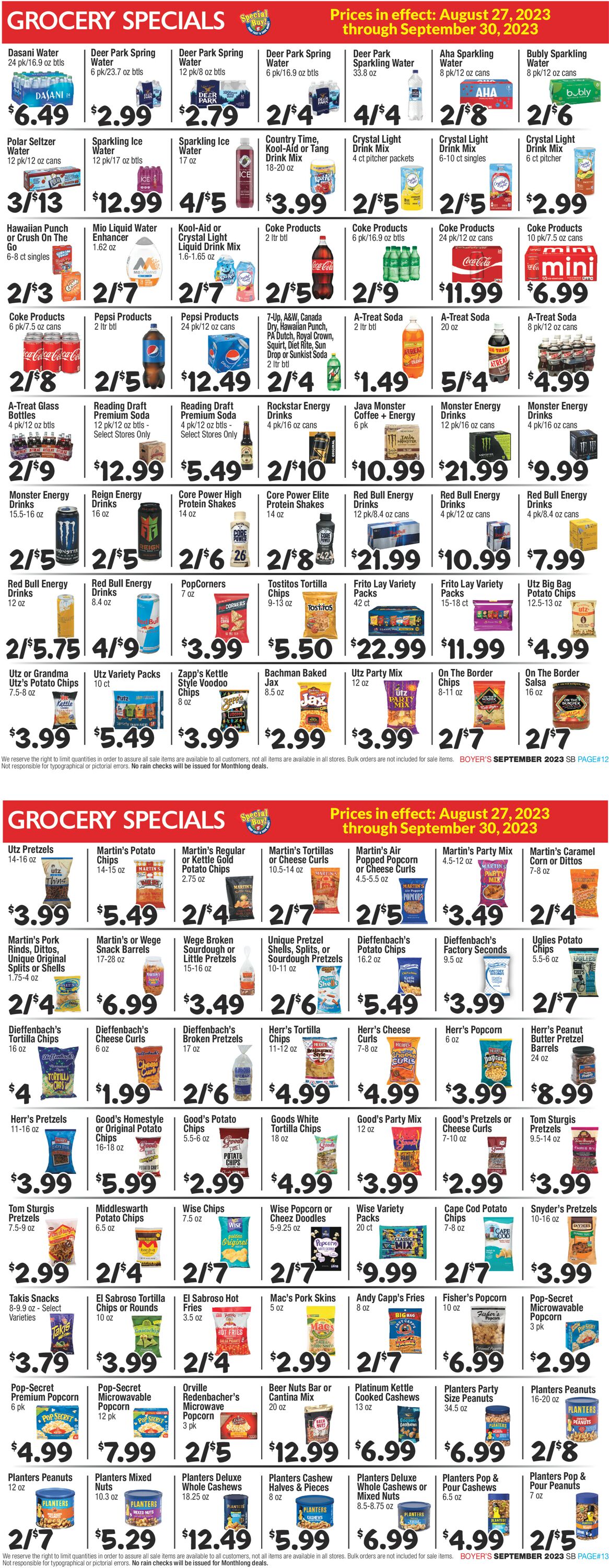 Boyer's Food Markets Weekly Ad Circular - valid 08/27-09/30/2023 (Page 7)