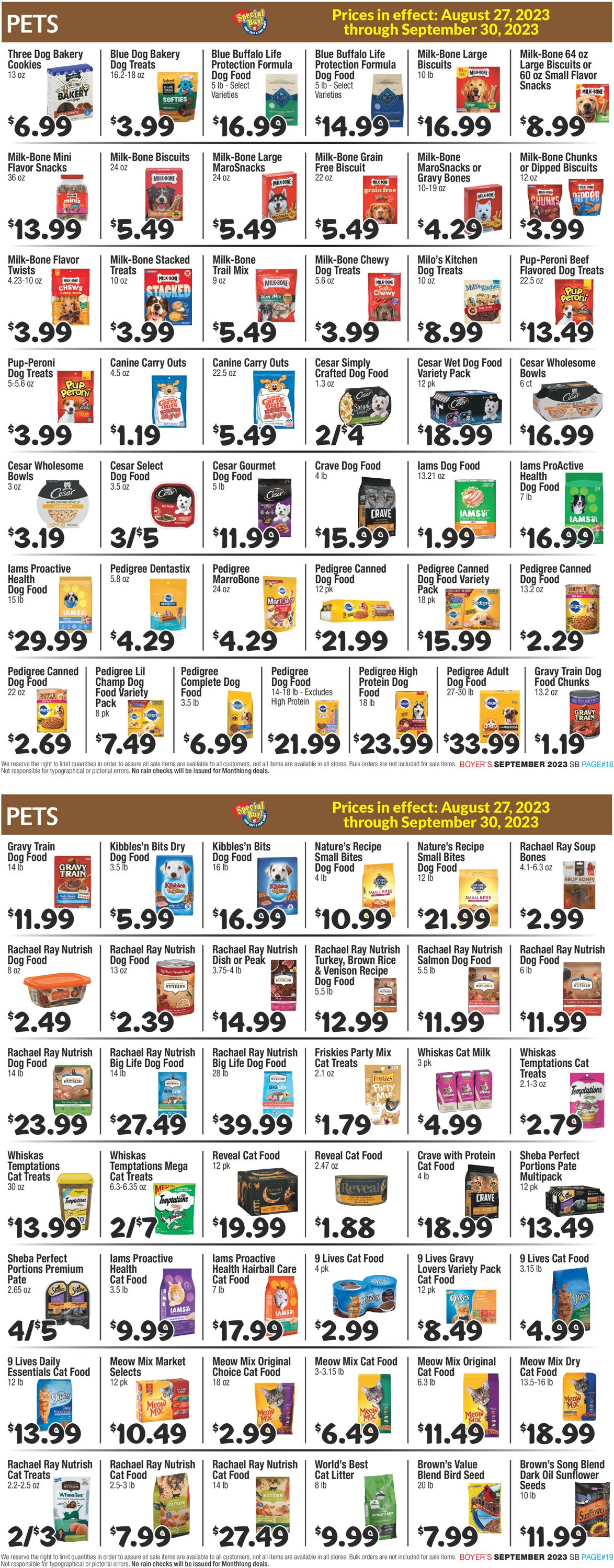 Boyer's Food Markets Weekly Ad Circular - valid 08/27-09/30/2023 (Page 10)