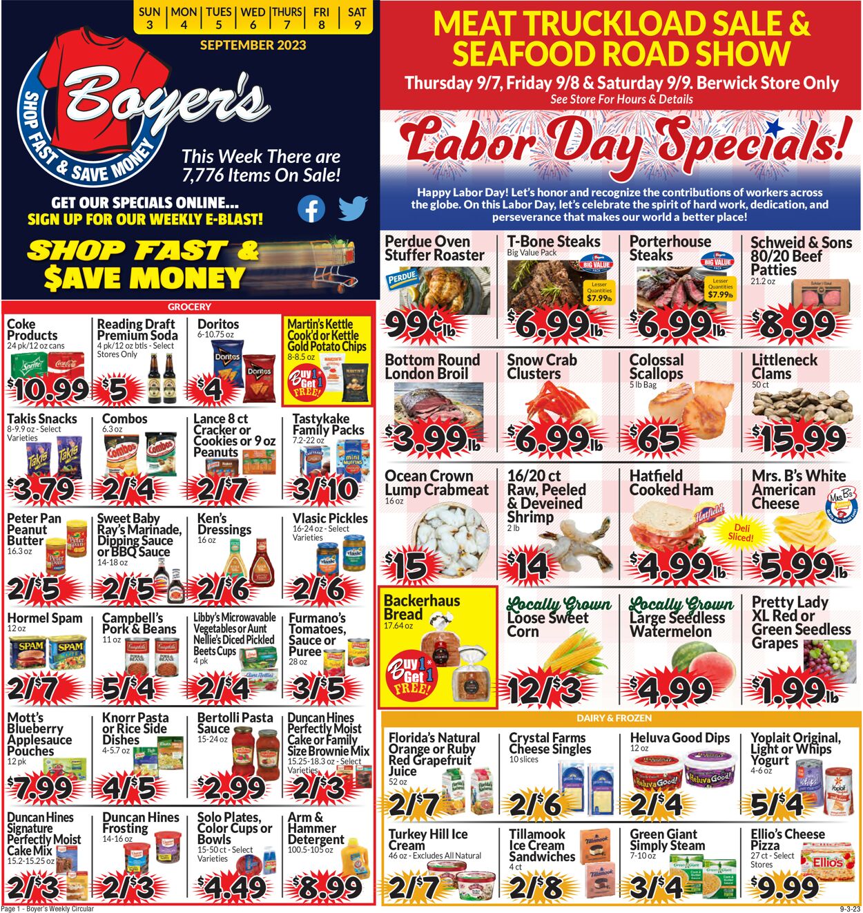 Boyer's Food Markets Weekly Ad Circular - valid 09/03-09/09/2023 (Page 3)