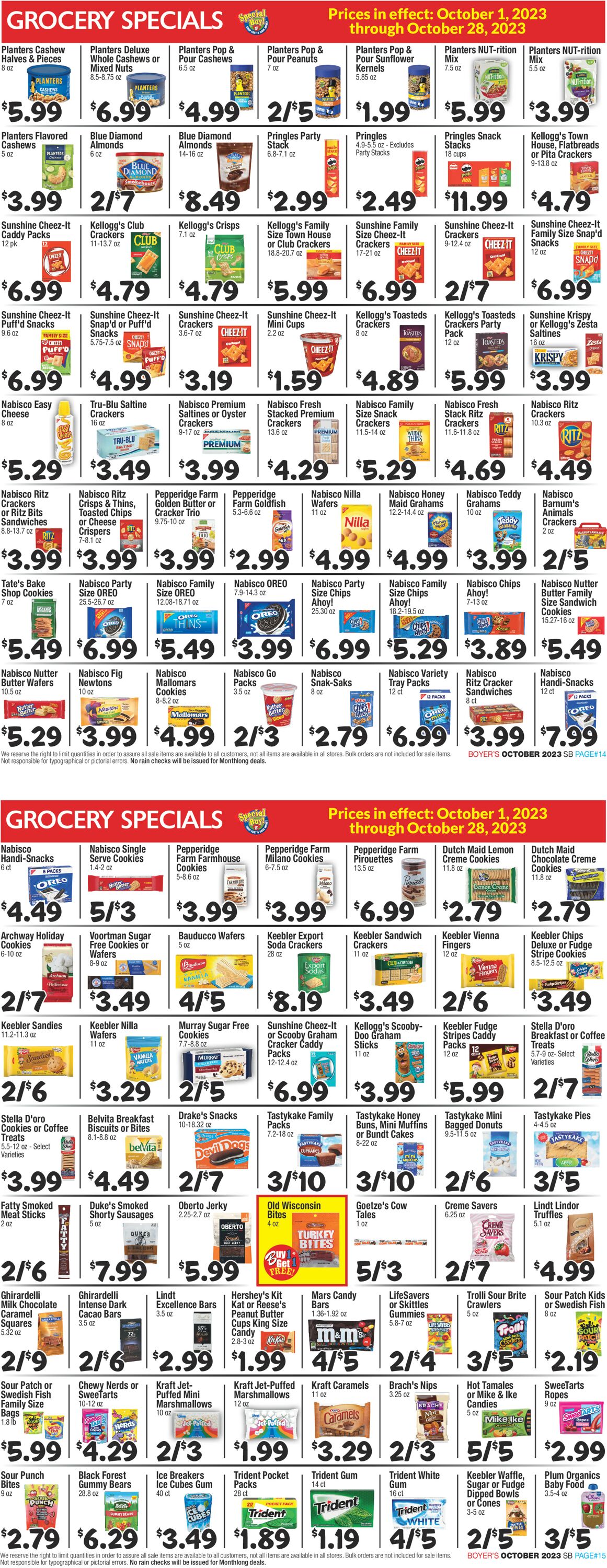 Boyer's Food Markets Weekly Ad Circular - valid 10/01-10/28/2023 (Page 8)