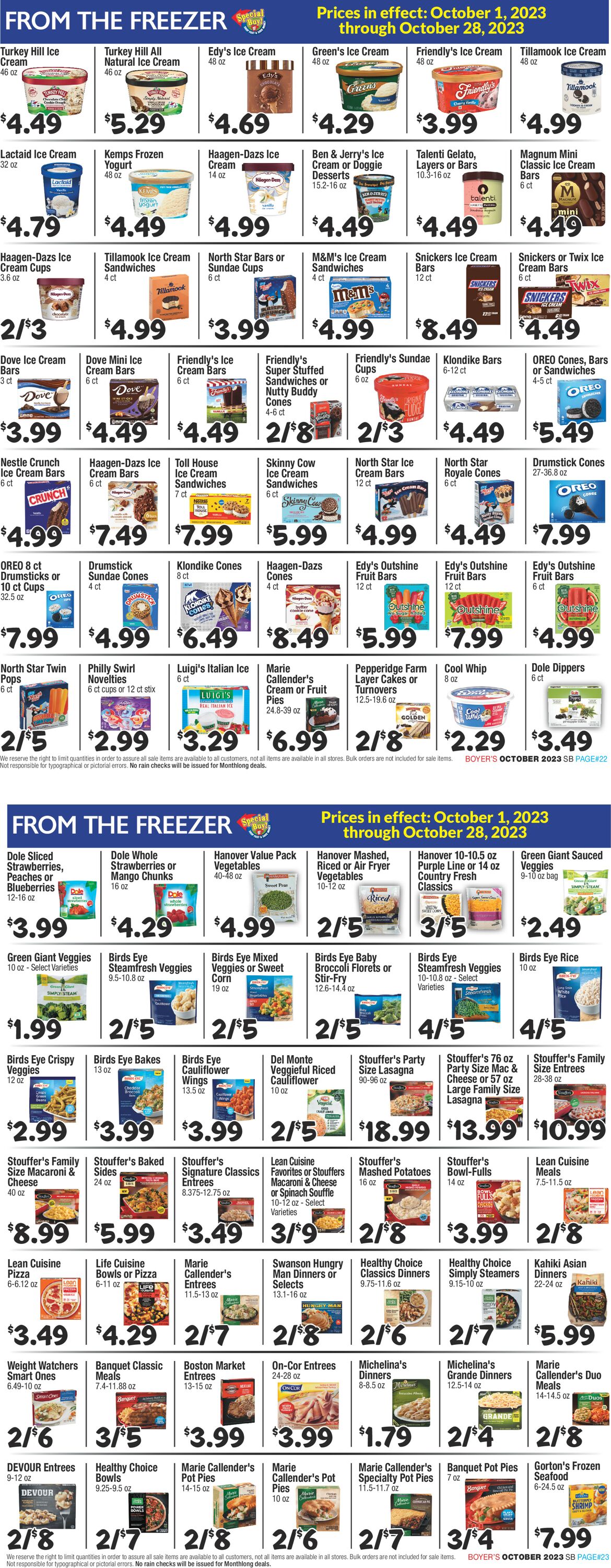 Boyer's Food Markets Weekly Ad Circular - valid 10/01-10/28/2023 (Page 12)