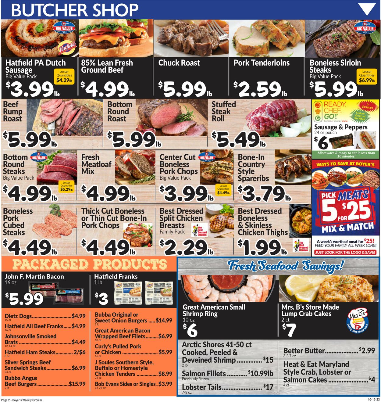 Boyer's Food Markets Weekly Ad Circular - valid 10/15-10/21/2023 (Page 4)