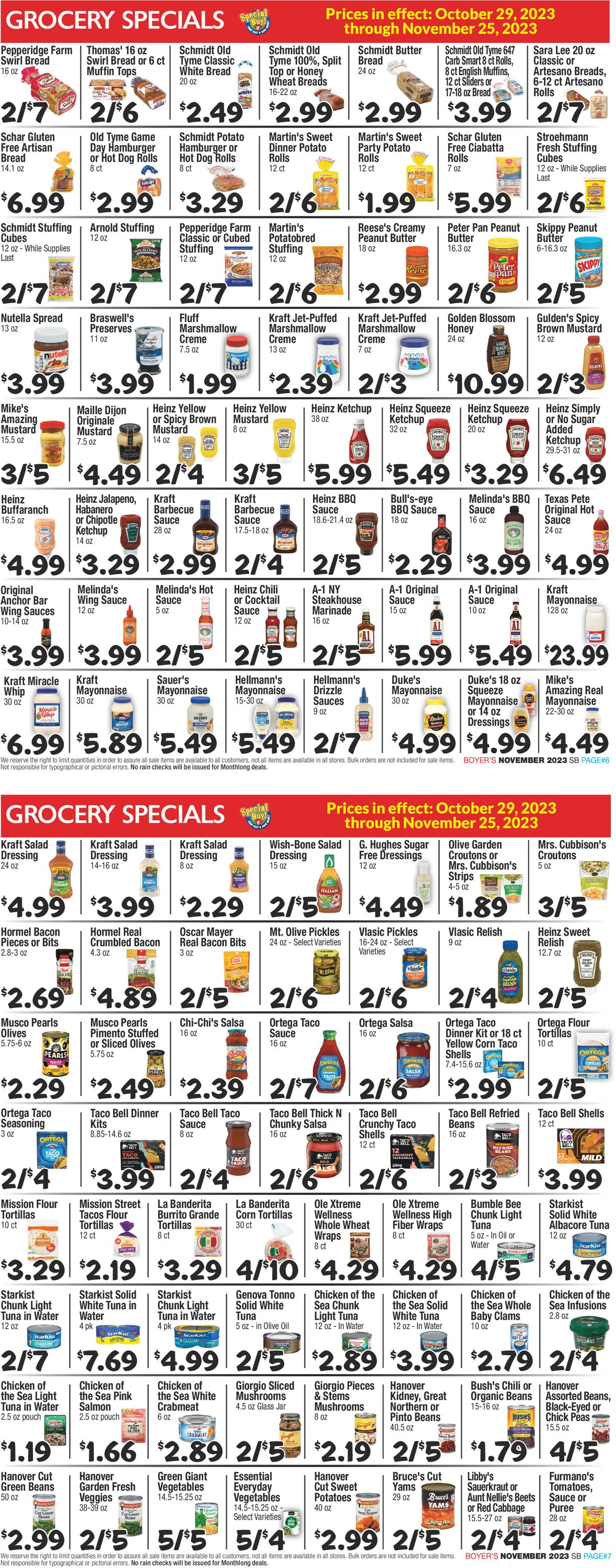 Boyer's Food Markets Weekly Ad Circular - valid 10/29-11/24/2023 (Page 4)
