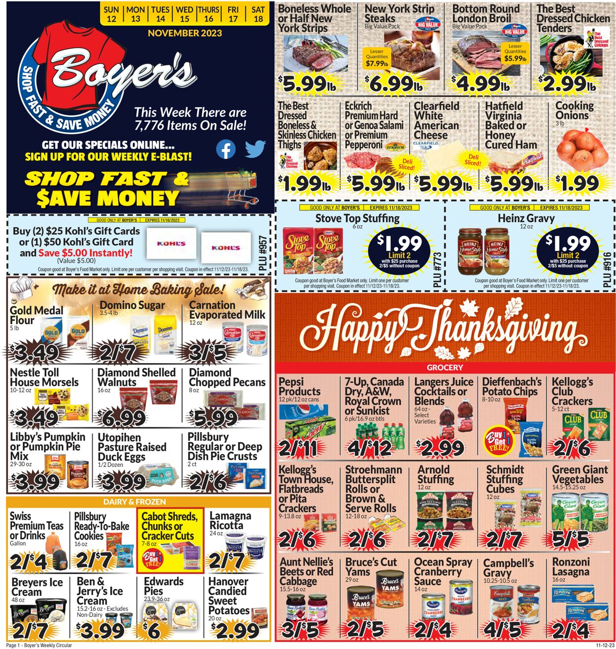 Boyer's Food Markets Weekly Ad Circular - valid 11/12-11/18/2023 (Page 3)