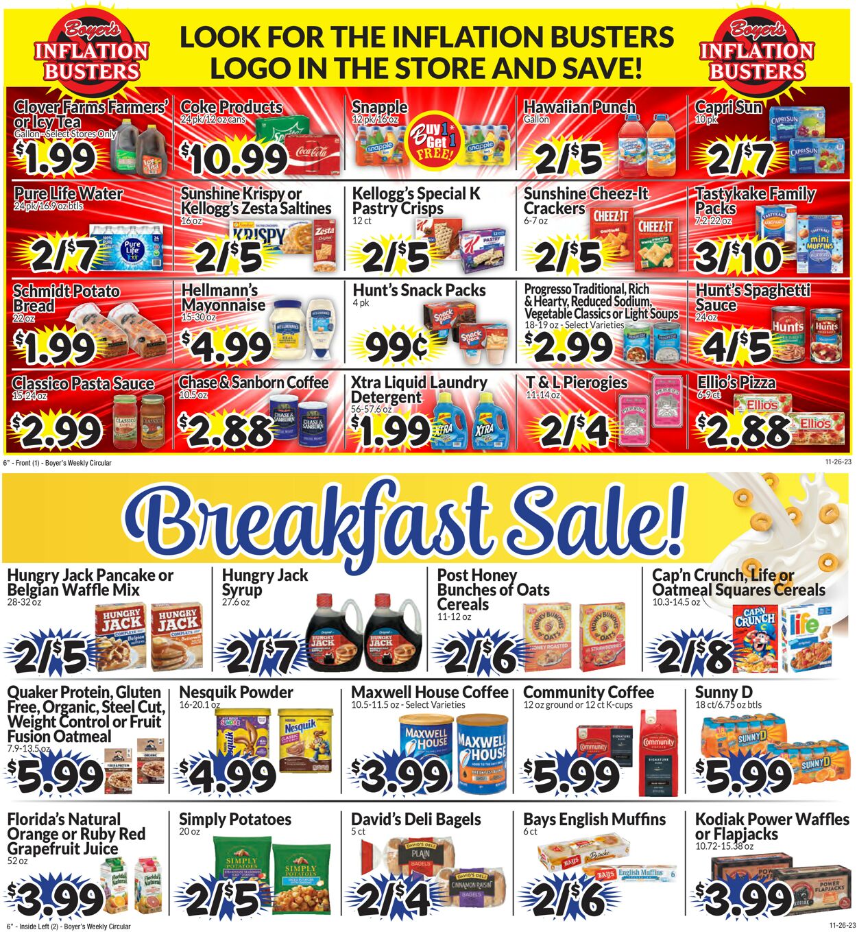 Boyer's Food Markets Weekly Ad Circular - valid 11/26-12/02/2023
