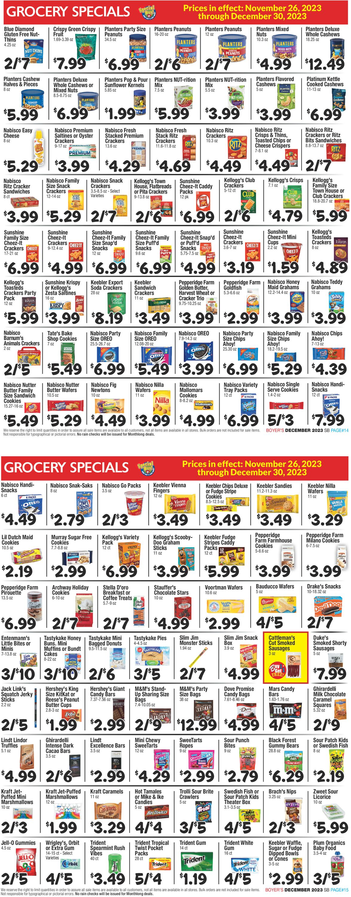 Boyer's Food Markets Weekly Ad Circular - valid 11/26-12/30/2023 (Page 8)