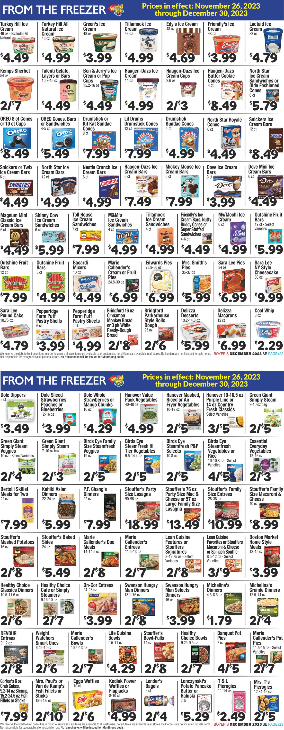 Boyer's Food Markets Weekly Ad Circular - valid 11/26-12/30/2023 (Page 12)