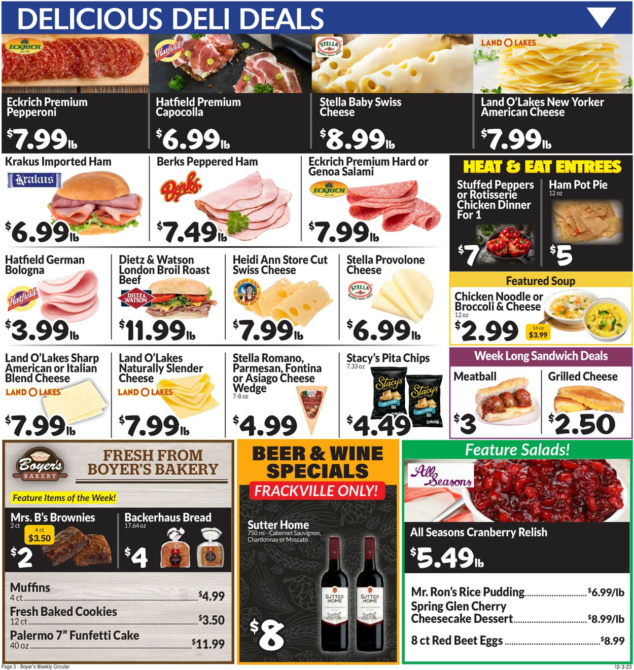 Boyer's Food Markets Weekly Ad Circular - valid 12/03-12/09/2023 (Page 7)