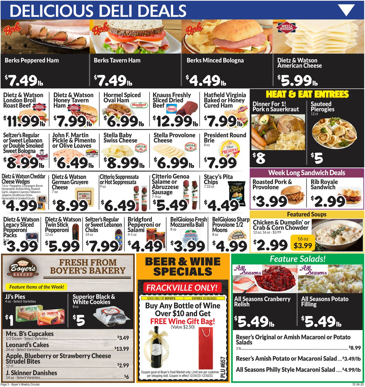 Boyer's Food Markets Weekly Ad Circular - valid 12/24-12/30/2023 (Page 5)