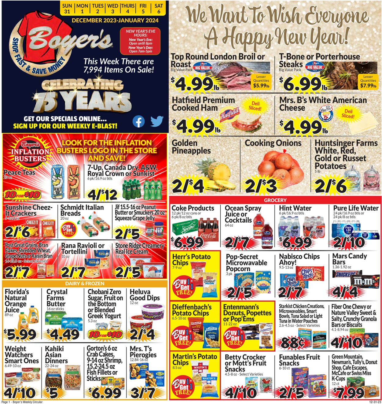 Boyer's Food Markets Weekly Ad Circular - valid 12/31-01/06/2024 (Page 3)