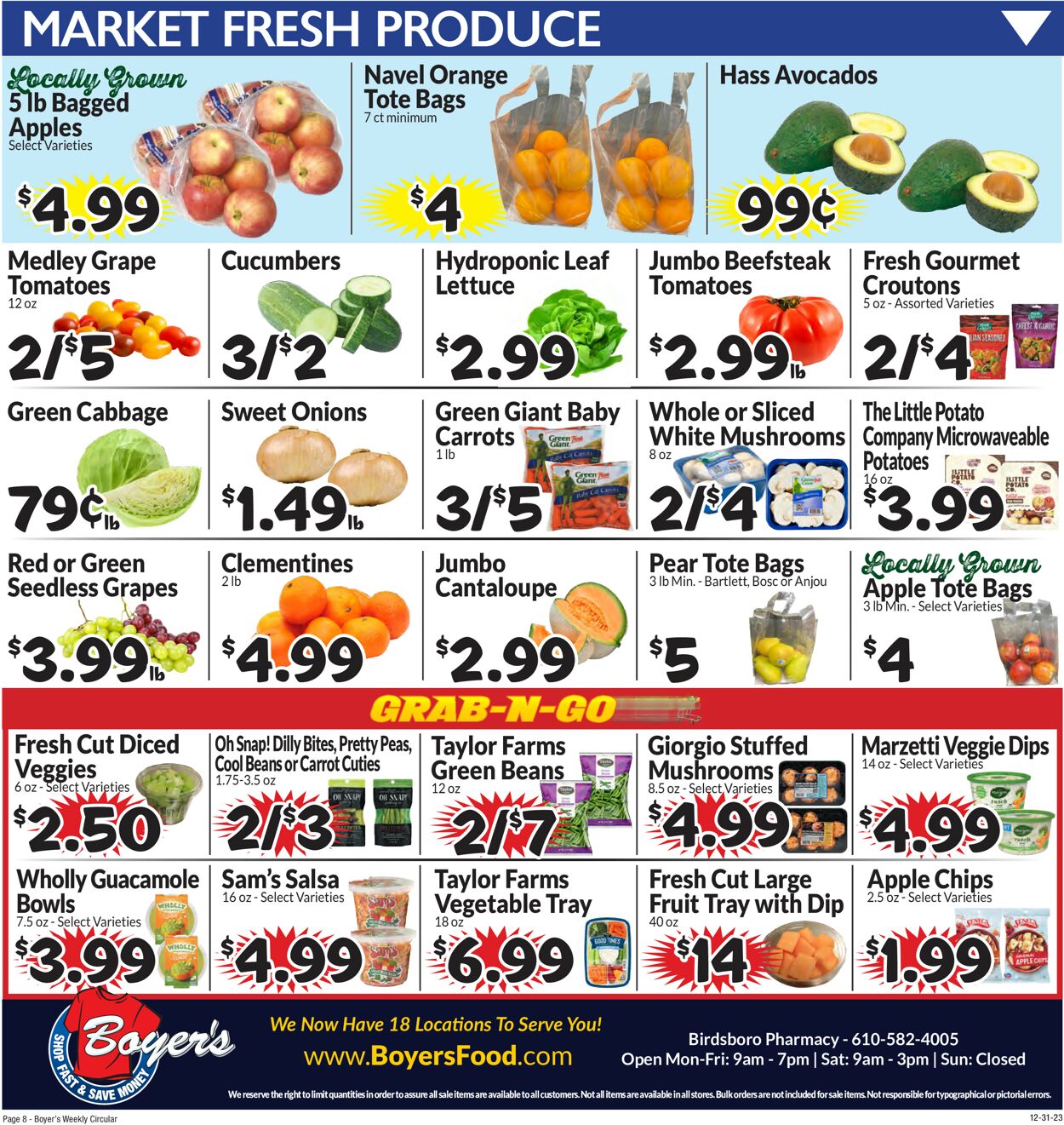 Boyer's Food Markets Weekly Ad Circular - valid 12/31-01/06/2024 (Page 11)