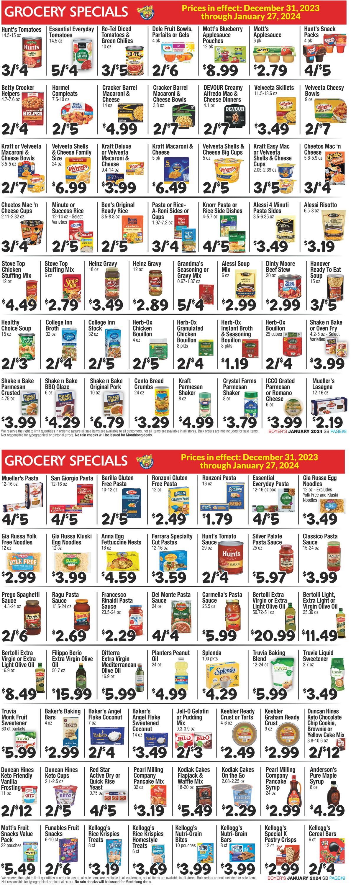 Boyer's Food Markets Weekly Ad Circular - valid 12/31-01/27/2024 (Page 5)