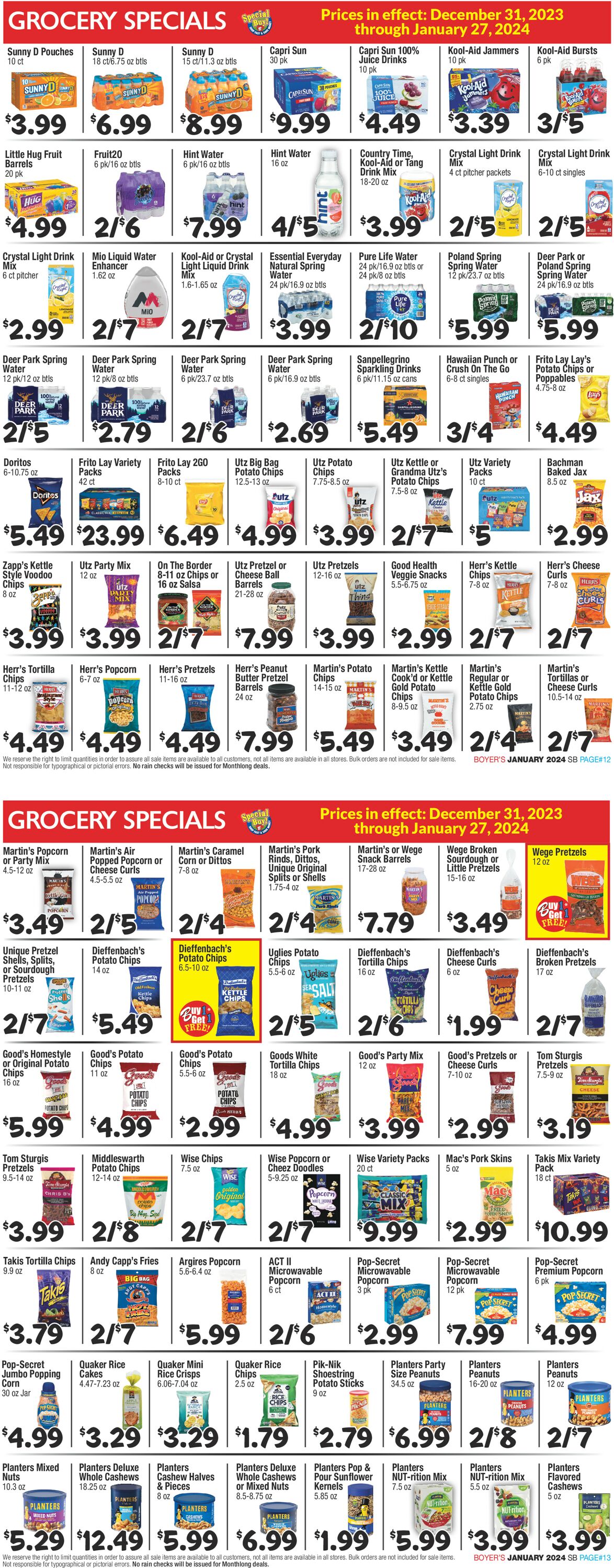 Boyer's Food Markets Weekly Ad Circular - valid 12/31-01/27/2024 (Page 7)