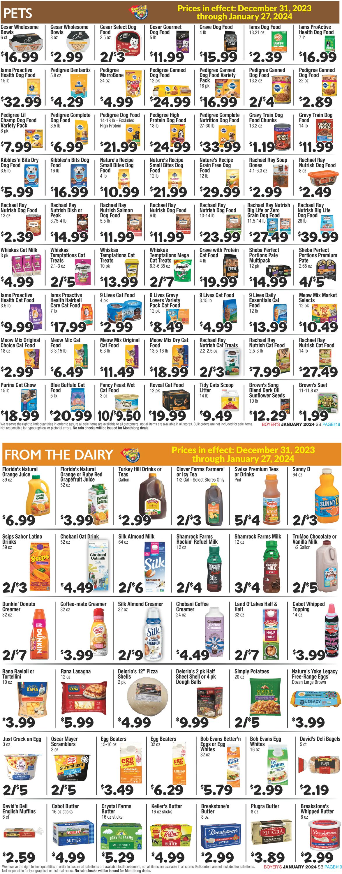 Boyer's Food Markets Weekly Ad Circular - valid 12/31-01/27/2024 (Page 10)