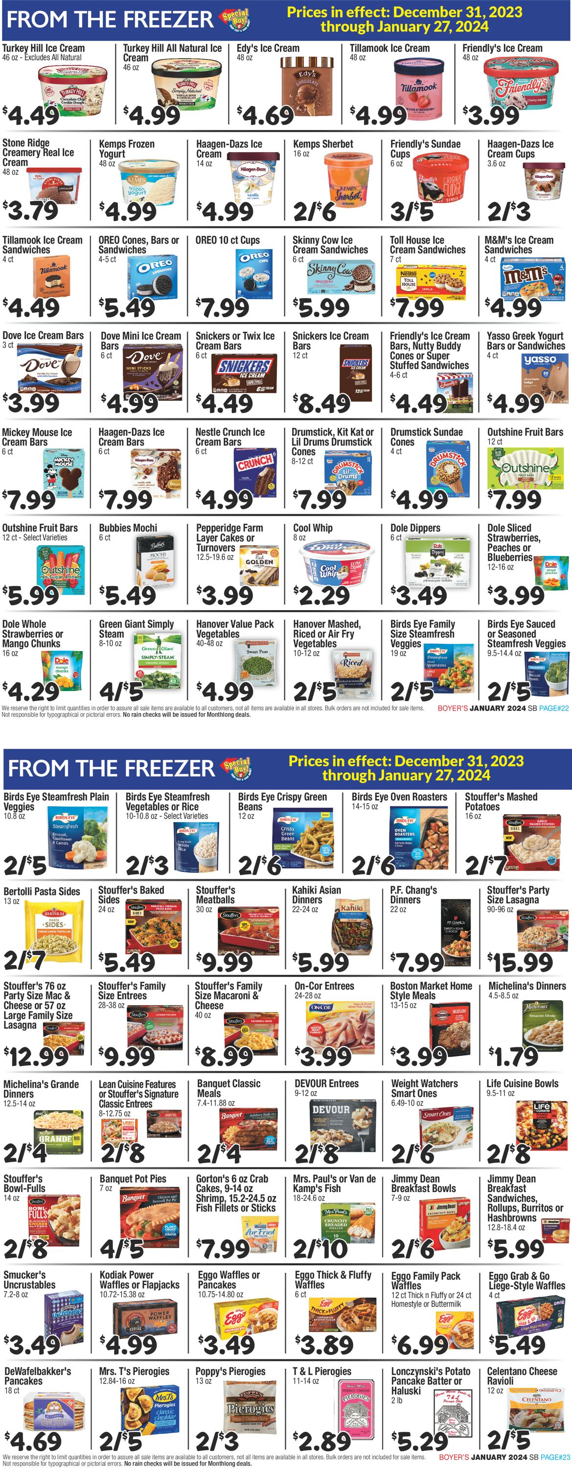 Boyer's Food Markets Weekly Ad Circular - valid 12/31-01/27/2024 (Page 12)