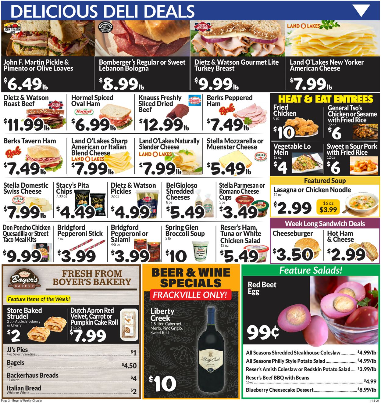 Boyer's Food Markets Weekly Ad Circular - valid 01/14-01/20/2024 (Page 5)