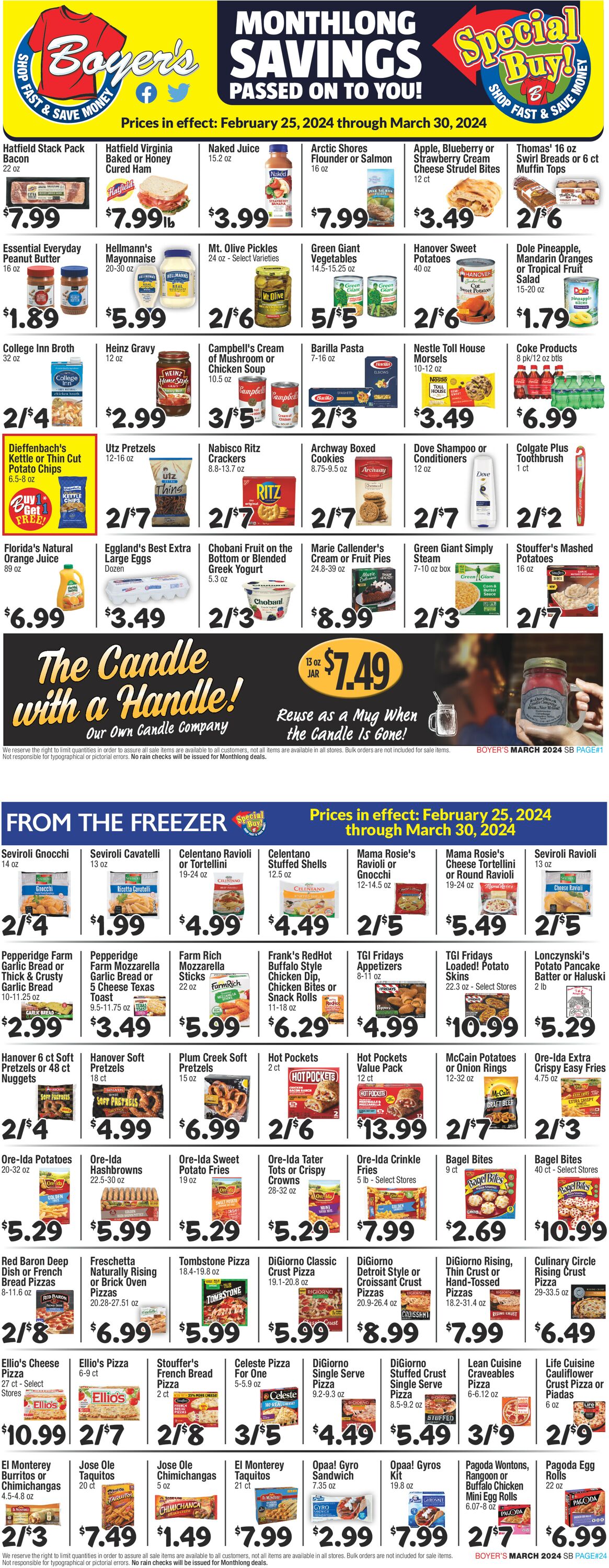 Boyer's Food Markets Weekly Ad Circular - valid 02/25-03/30/2024