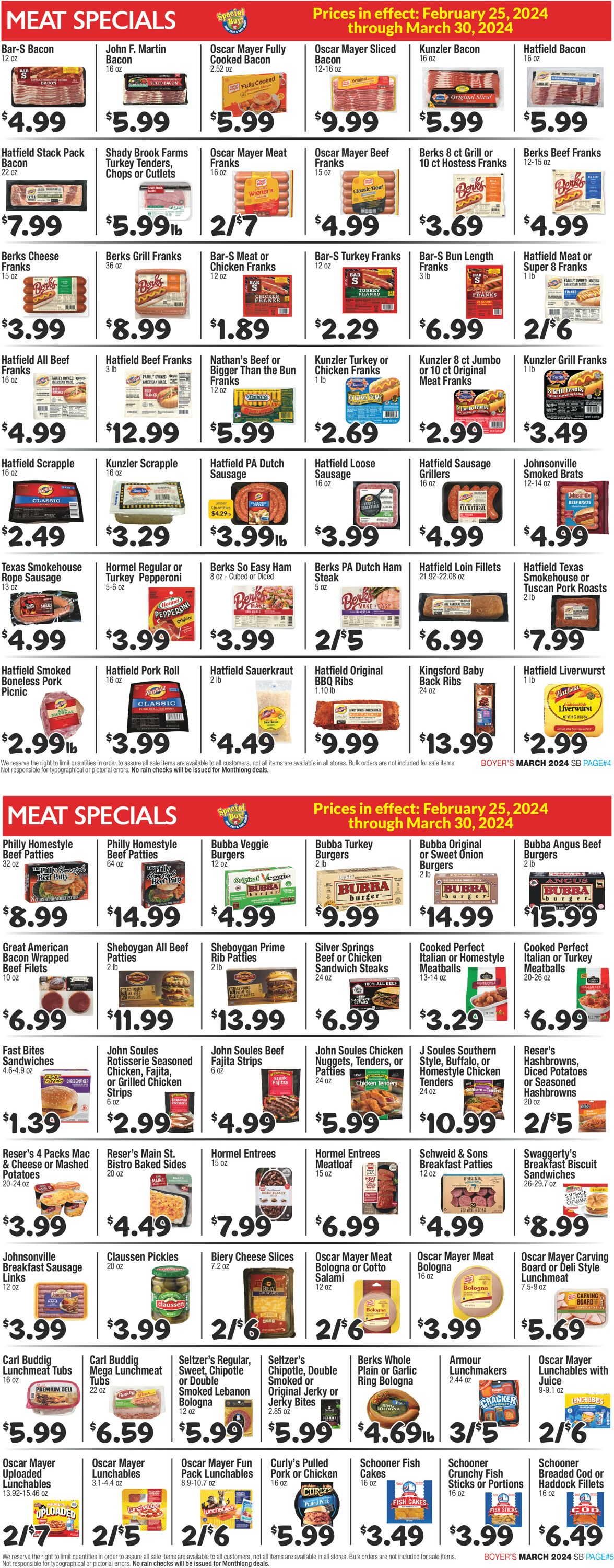 Boyer's Food Markets Weekly Ad Circular - valid 02/25-03/30/2024 (Page 3)