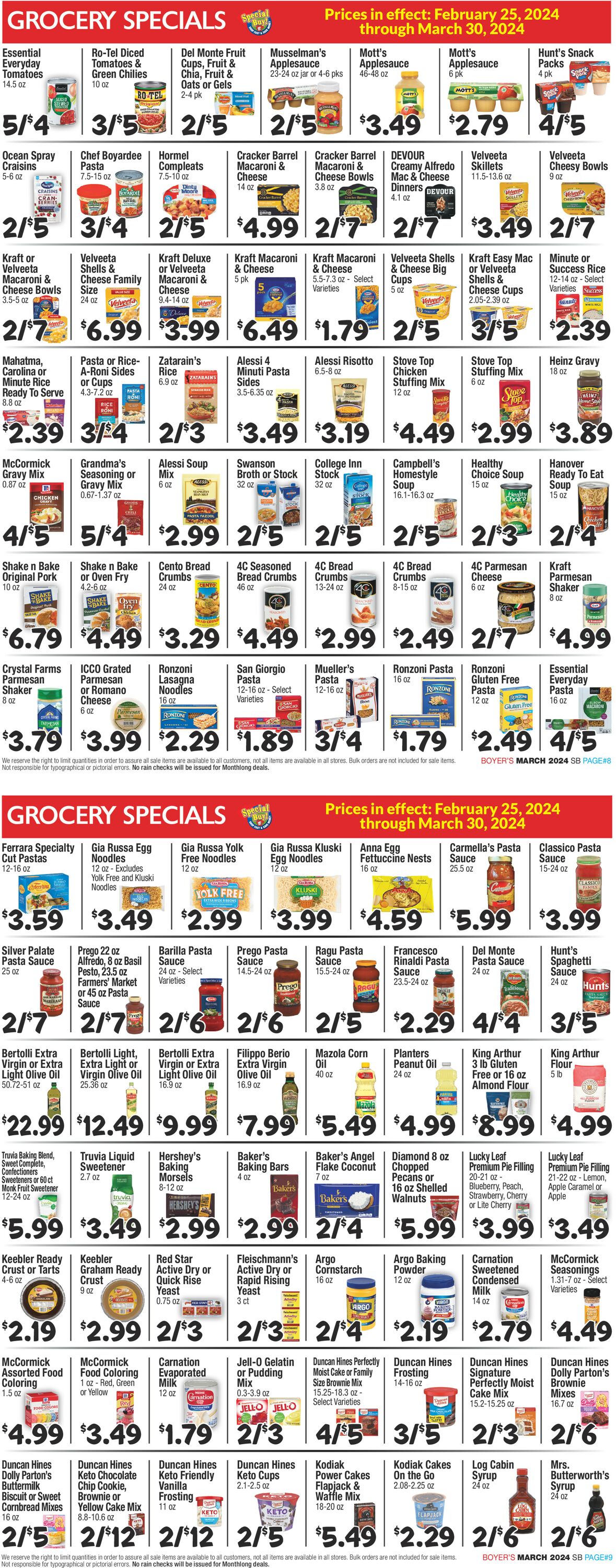 Boyer's Food Markets Weekly Ad Circular - valid 02/25-03/30/2024 (Page 5)