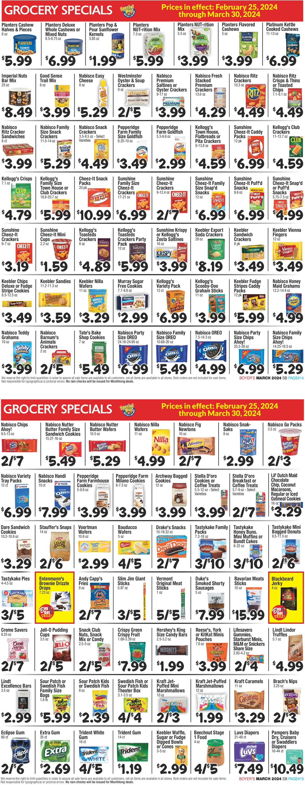 Boyer's Food Markets Weekly Ad Circular - valid 02/25-03/30/2024 (Page 8)