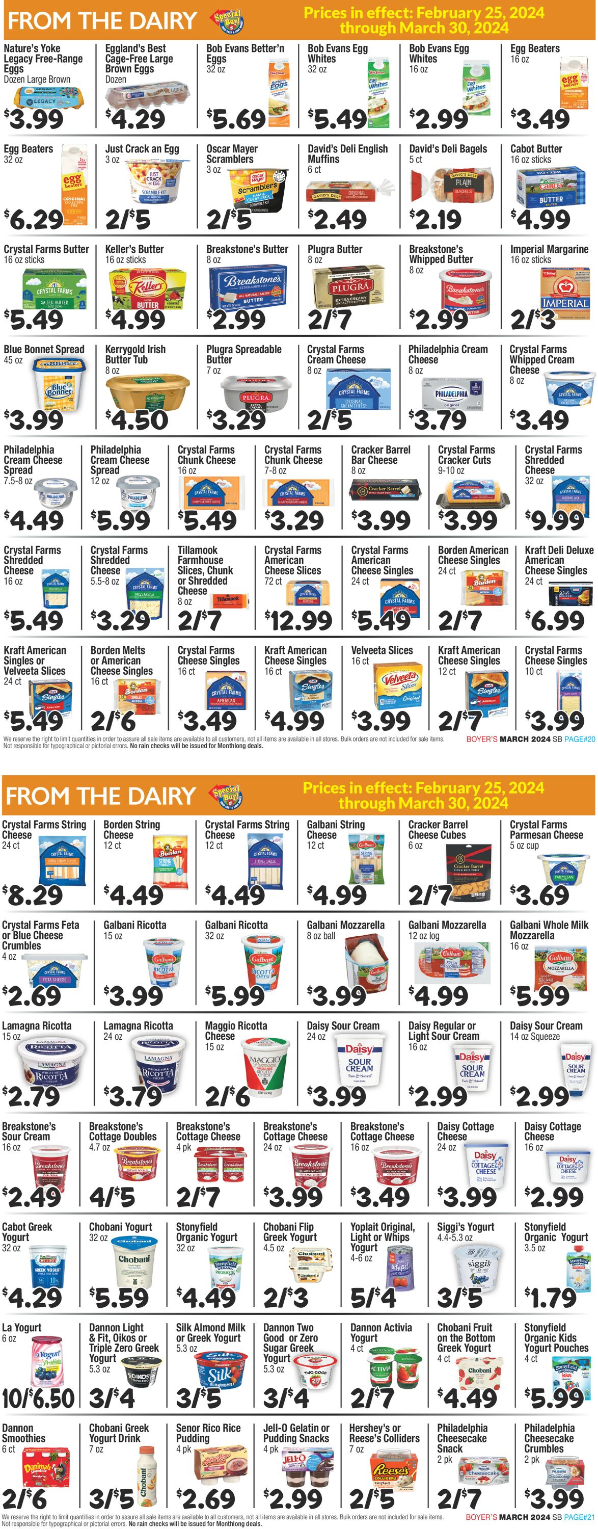 Boyer's Food Markets Weekly Ad Circular - valid 02/25-03/30/2024 (Page 11)