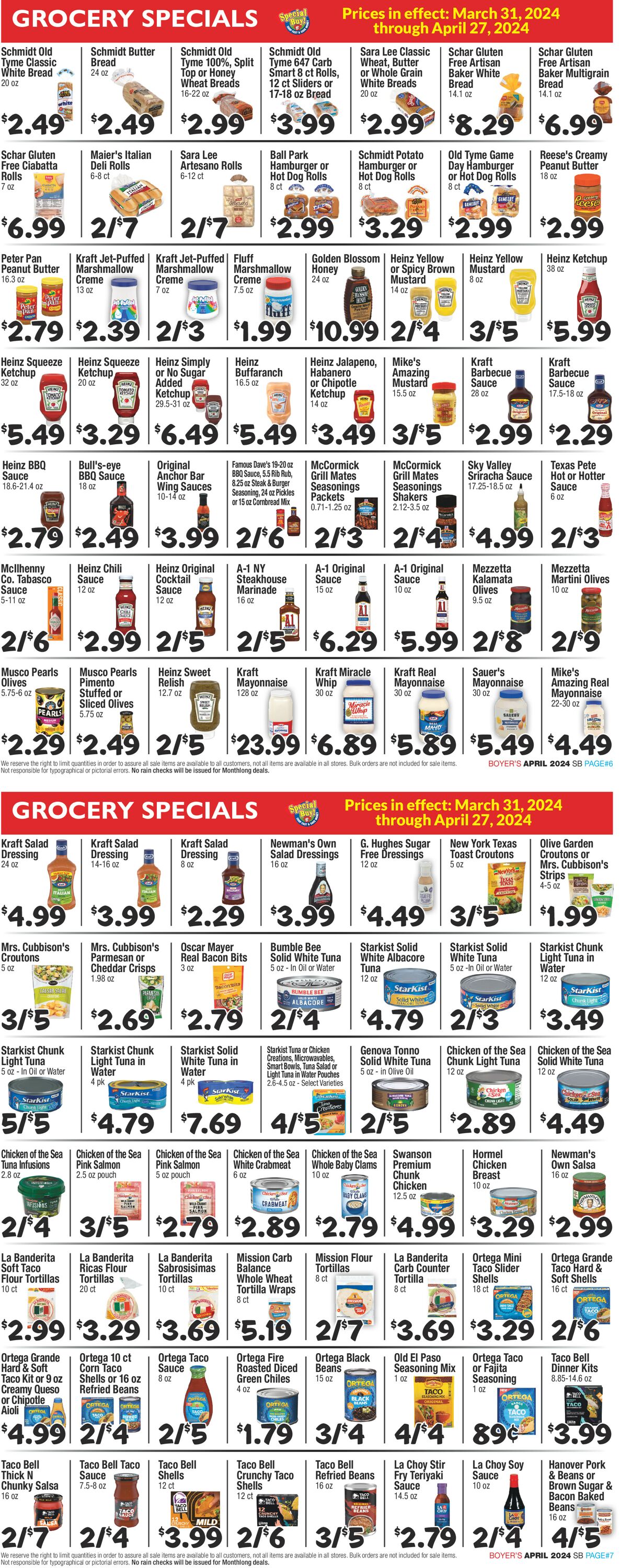Boyer's Food Markets Weekly Ad Circular - valid 03/31-04/27/2024 (Page 4)