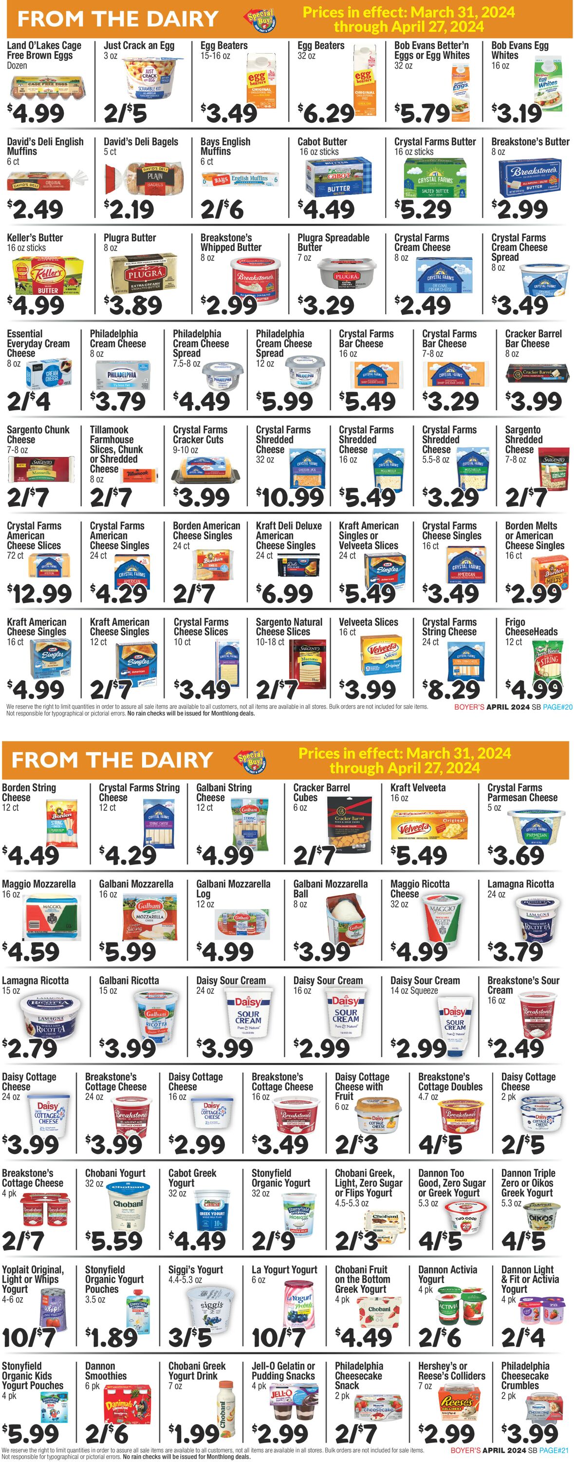 Boyer's Food Markets Weekly Ad Circular - valid 03/31-04/27/2024 (Page 11)