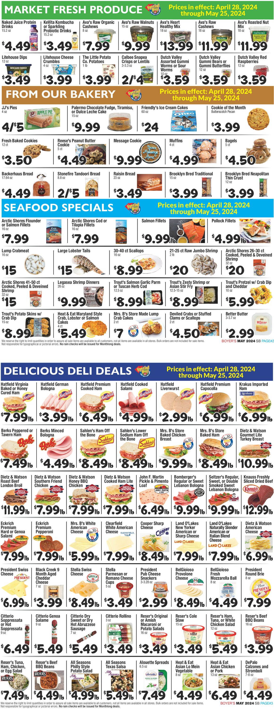 Boyer's Food Markets Weekly Ad Circular - valid 04/28-05/25/2024 (Page 2)